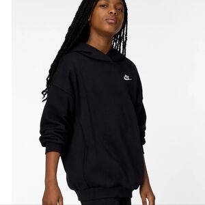 Vintage Nike Mini Swoosh Hoodie Oversized Fit Y2K Streetwear Pullover